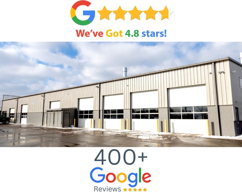 Schroeder's RV garage with over 400 google reviews